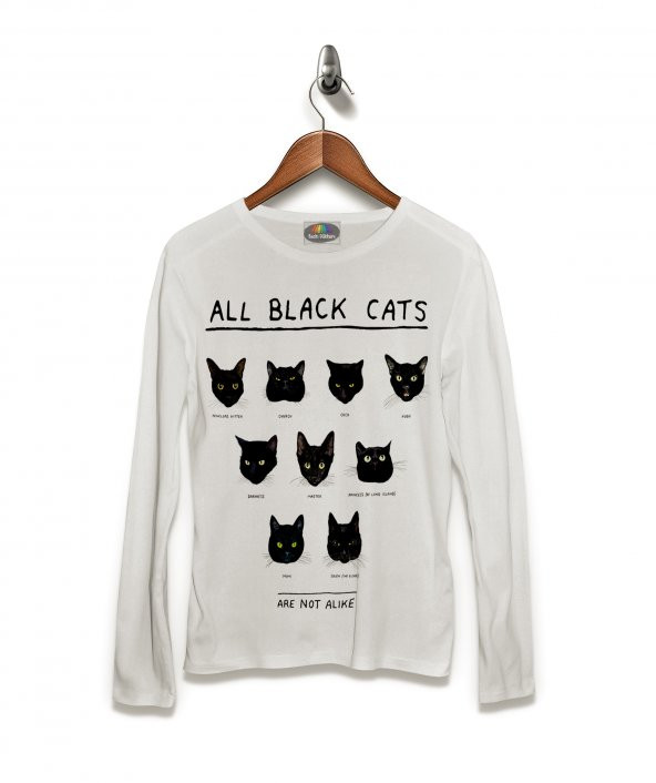 11 Tane Kedi Cats Tişört Uzun Kollu Tshirt