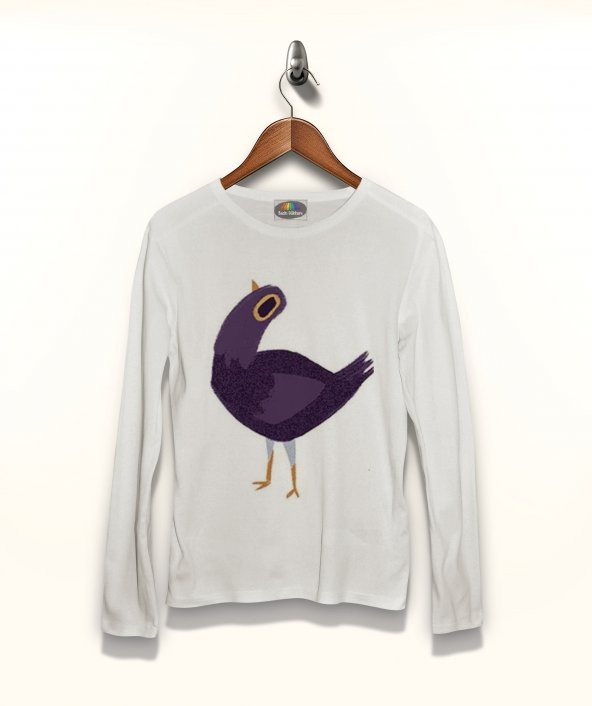 Trash Dove Mor Güvercin Purple Facebook Sticker Çıkartma Tişört