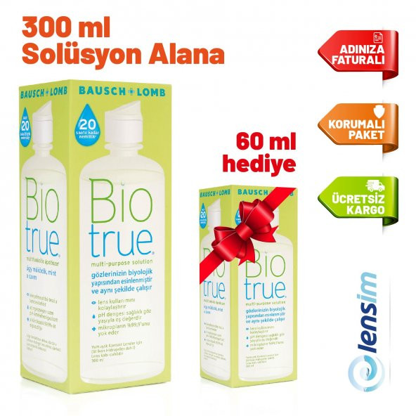 Biotrue 300 ml + 60 ml Lens Solüsyonu
