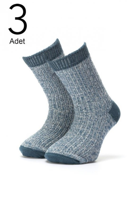 3lü Çocuk  Trekking Çorap 2417-A3 - 3
