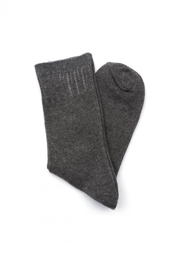 Kadın Antrasit Mavi Düz 2li Çorap 9256928 - 3