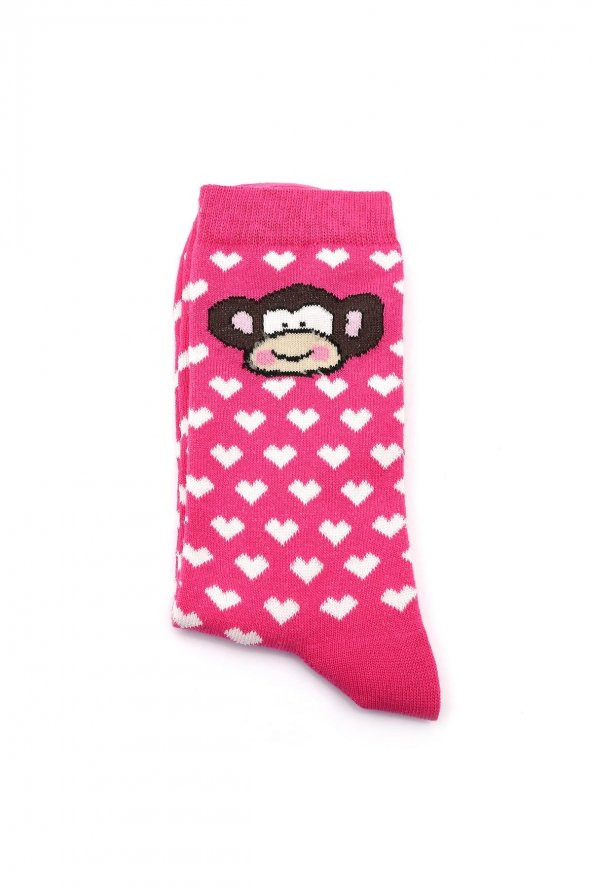 Kadın Kalp Desenli Çorap 59735026