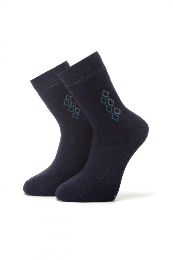 3lü Erkek Konç Desenli Havlu Çorap 4453-B3 - 3