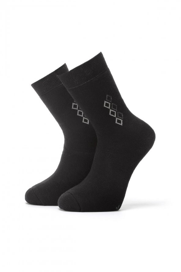 3lü Erkek Konç Desenli Havlu Çorap 4453-B3 - 4