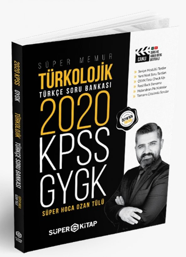KPSS Süper Memur GYGK Türkolojik Türkçe Soru Bankası Süper Kitap 2020