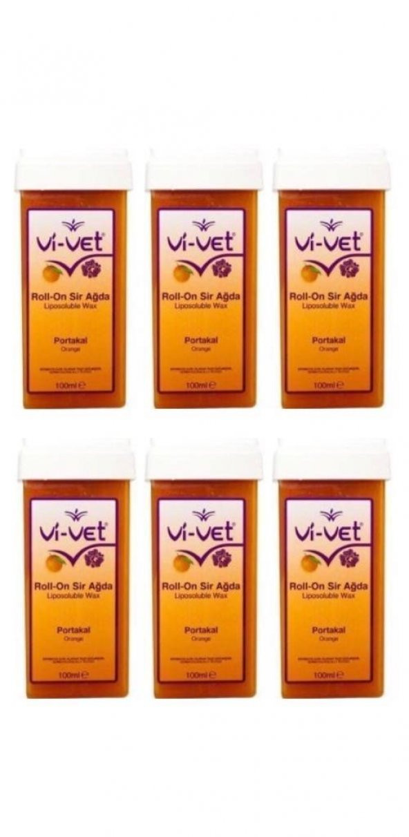 Vi-Vet Roll-On Sir Ağda Portakal 100 ml 6 Ad.