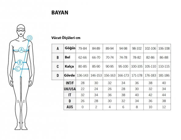 Arena Yetişkin Bayan Yüzücü Mayo Solid Light Tech High 2A243-055-W - 7