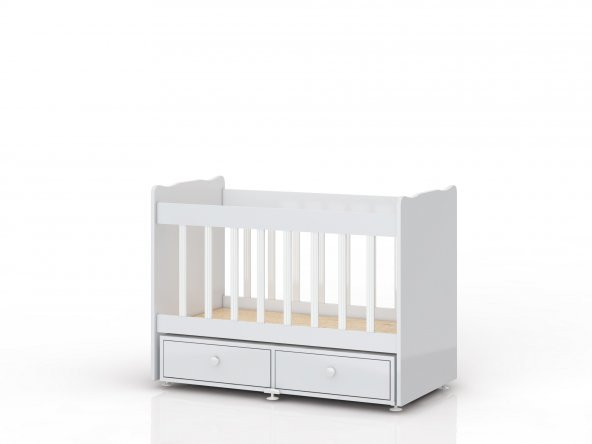 Dıştan Sallanır Bebek Beşiği - Sallanan Beşik – Geniş Çekmeceli - 2