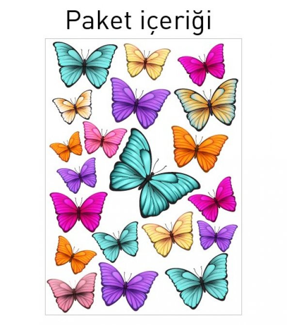 Kelebekler-2 Duvar Sticker - 2