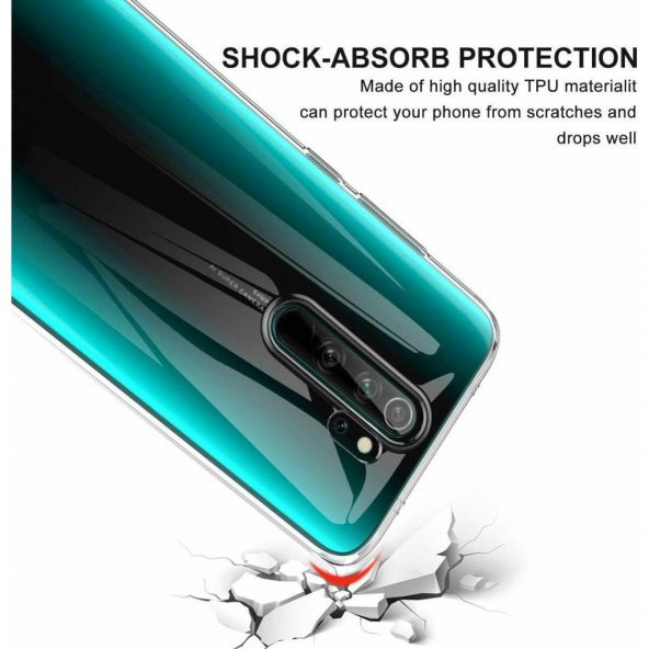 Oppo A5-A9 2020 Şeffaf Kalite Sararmaz İnce Esnek Silikon Kılıf - 4
