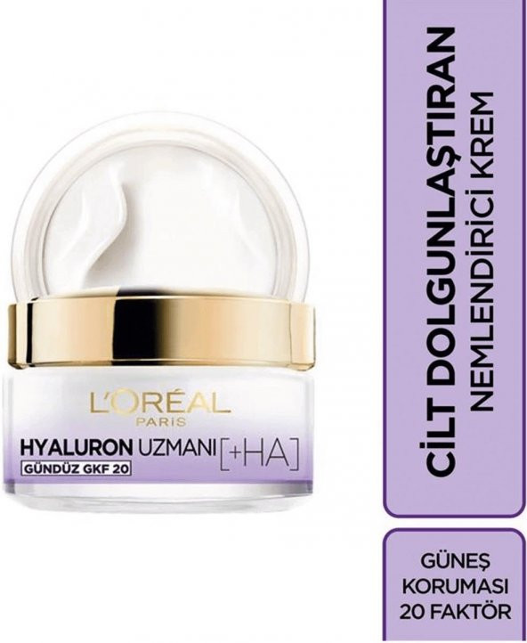 Loreal Hyaluron Uzmanı Cilt Dolgunlaştıran Nemlendirici Krem Gündüz 50 Ml