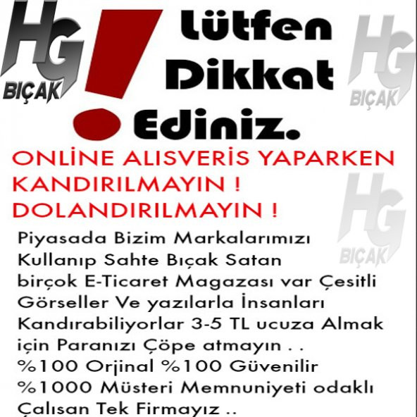 Lazoğlu Sürmene 3 Lü Bıçak Seti TESCİLLİ MARKA  ORJİNAL HG BIÇAK LAZ BIÇAK SETİ - 11