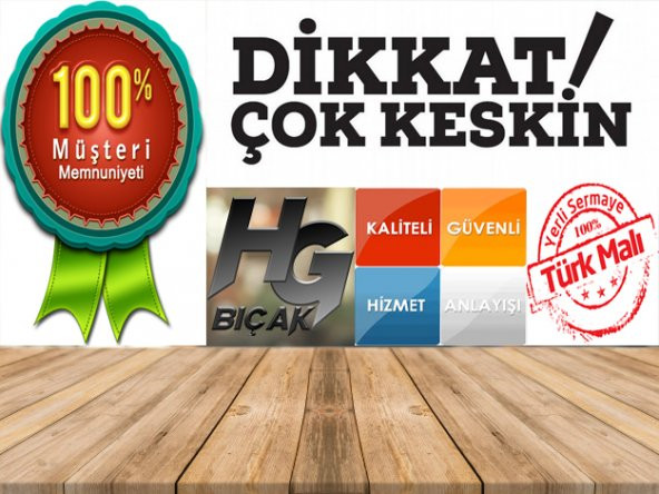 Lazoğlu Sürmene 3 Lü Bıçak Seti TESCİLLİ MARKA  ORJİNAL HG BIÇAK LAZ BIÇAK SETİ - 10
