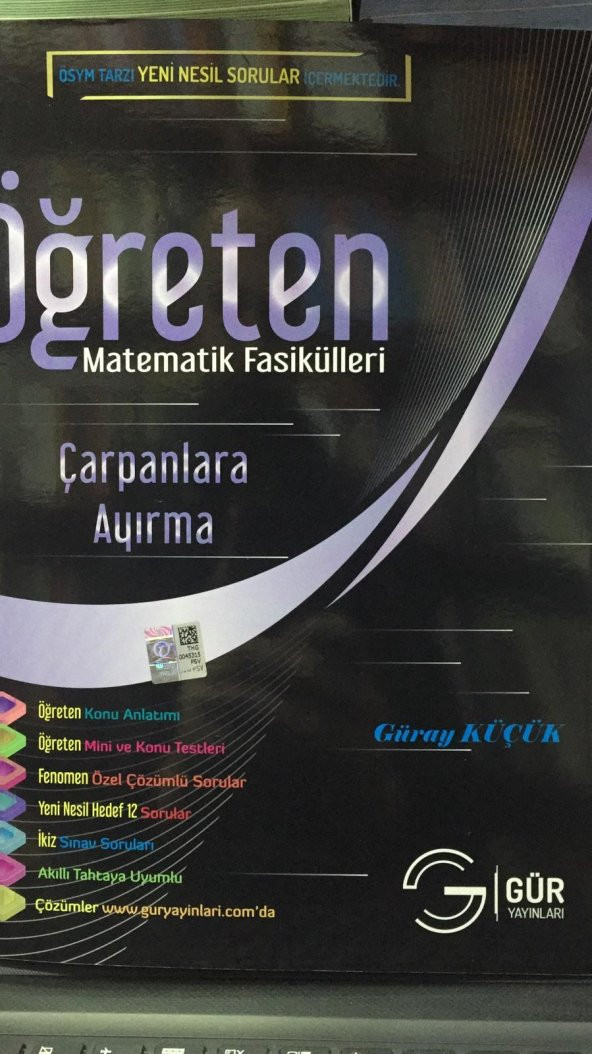 Gür Öğreten Matematik Fasikülleri - Çarpanlara Ayırma 2020
