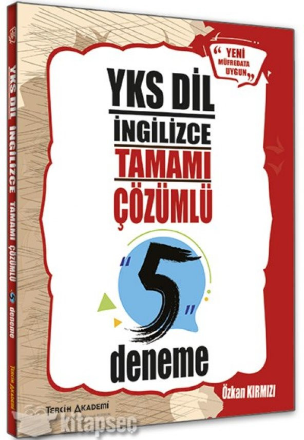 YKSDİL İngilizce Tamamı Çözümlü 5 Deneme Tercih Akademi Yayınları - 1