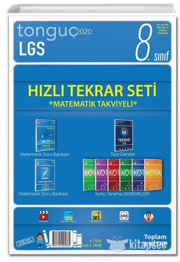 8. Sınıf LGS Hızlı Tekrar Seti Matematik Takviyeli Tonguç Akademi