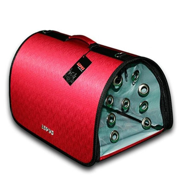 Lepus Lüx Fly Bag Kedi ve Köpek İçin Seyahat Çantası Kırmızı EN25cm-BOY40cm-YÜK.25cm