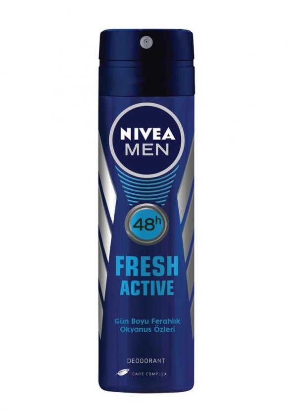 Nivea Deo Sprey Erkek Deodorant Fresh Active Pudrasız 150 ml
