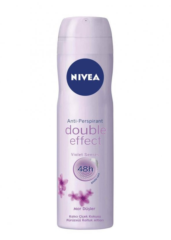 Nivea Deo Sprey Kadın Deodorant Double Effect Pudrasız 150 ml