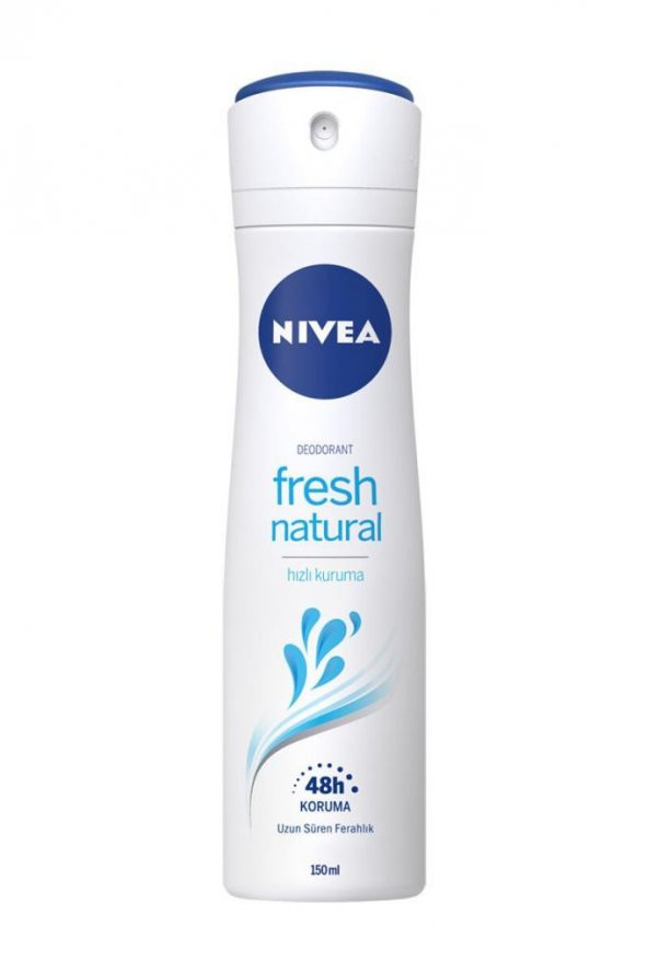 Nivea Deo Sprey Kadın Deodorant Fresh Natural Pudrasız 150 ml