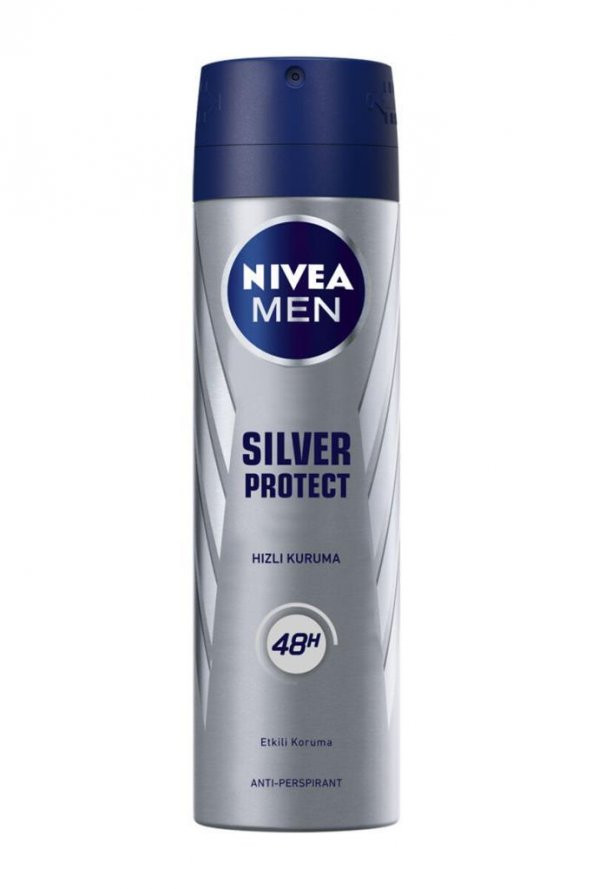 Nivea Deo Sprey Erkek Deodorant Silver Protect Pudrasız 150 ml