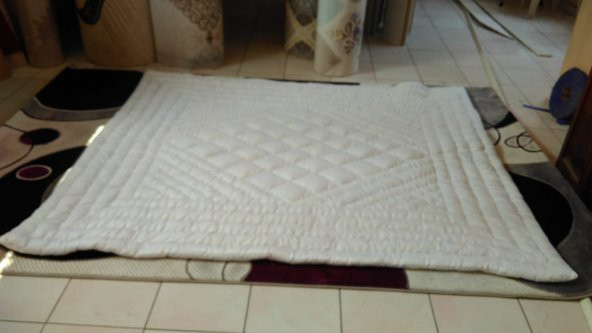 Slikon yorgan, pafy 195x215 Çift kişilik, yıkanabilir, boncuk