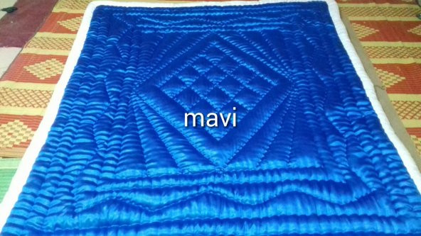 Yün Yorgan,Tek kişilik 160x215 , el sırması, doğal malzeme - 3