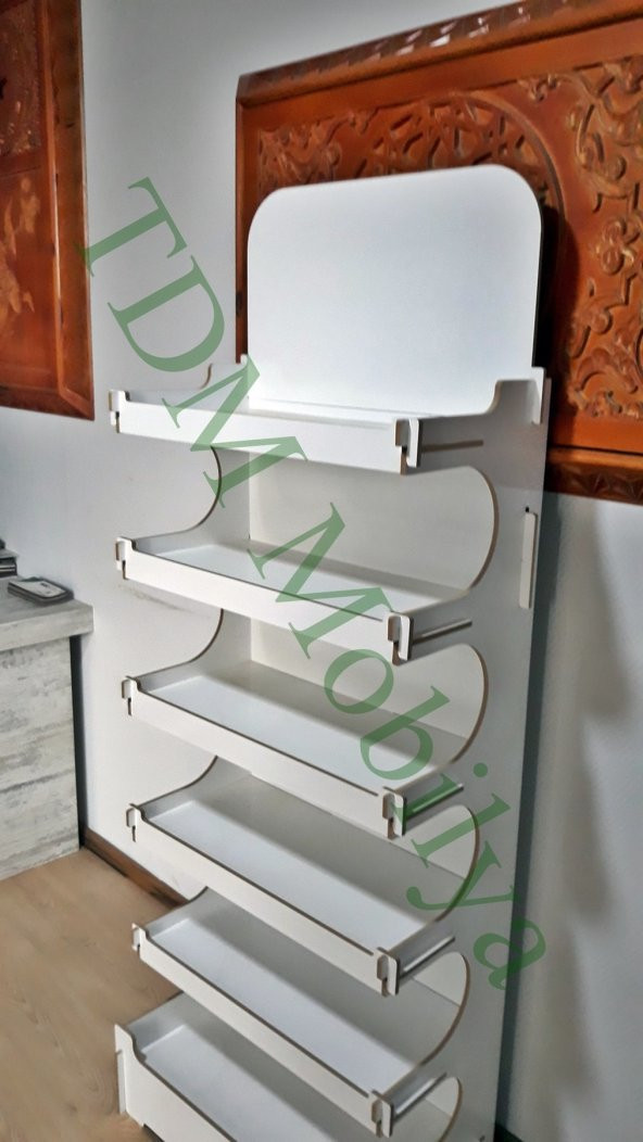 Dekoratif Ahşap Raf Kiler TDM Dolap-44301 - 4