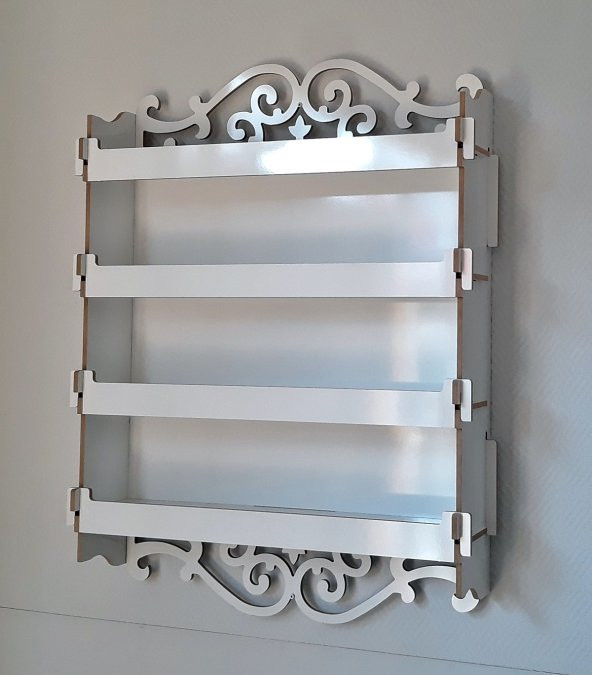 Dekoratif Ahşap Raf Kiler TDM Dolap-44404 - 2