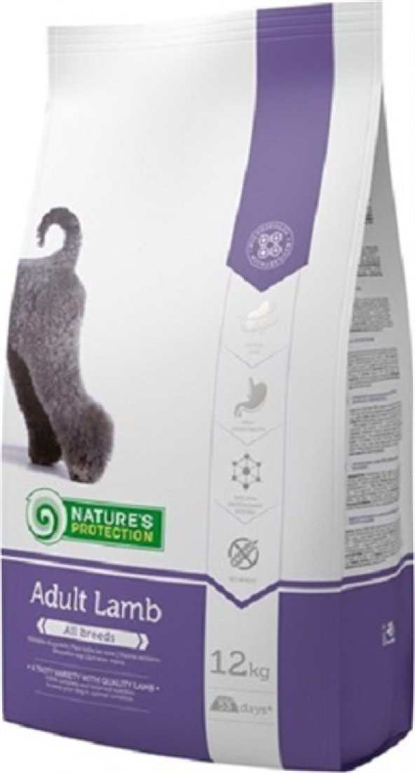 Natures Protection Kuzu Etli Yetişkin Köpek Maması 12 Kg