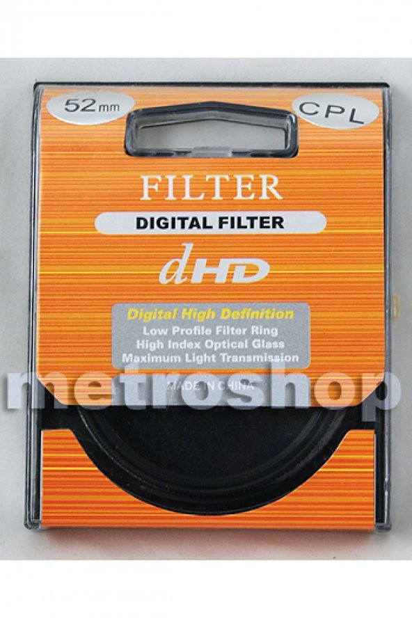 Green.L 52mm CPL Polarize Filtre dHD