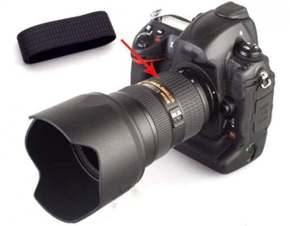 Nikon 18-105mm f/3.5-5.6G ED VR Lens İçin Zoom Lastiği - 5