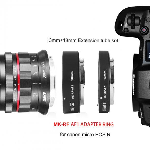 Canon EOS R İçin MeiKe Otomatik Macro (Makro) AF Tüp, MK-RF-AF1 - 7
