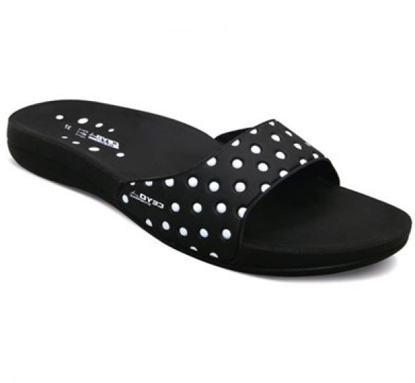 CEYO 9814-4 KADIN TERLİK SİYAH KIRMIZI VE LACİVERT - 2