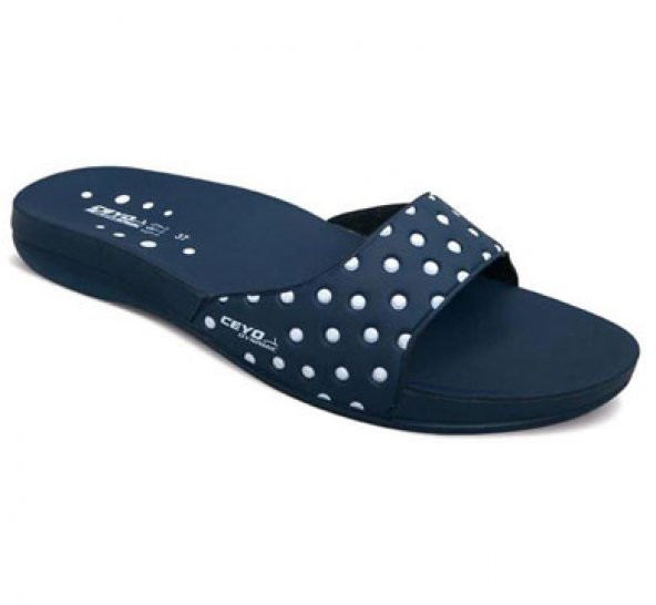 CEYO 9814-4 KADIN TERLİK SİYAH KIRMIZI VE LACİVERT - 3