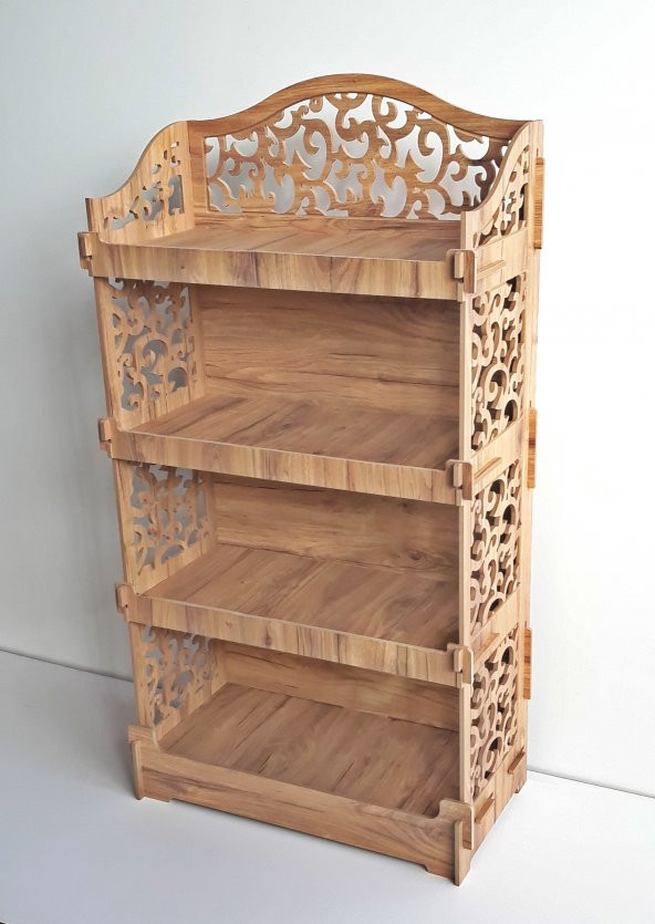 Dekoratif Ahşap Raf Kiler TDM Dolap-44403mse