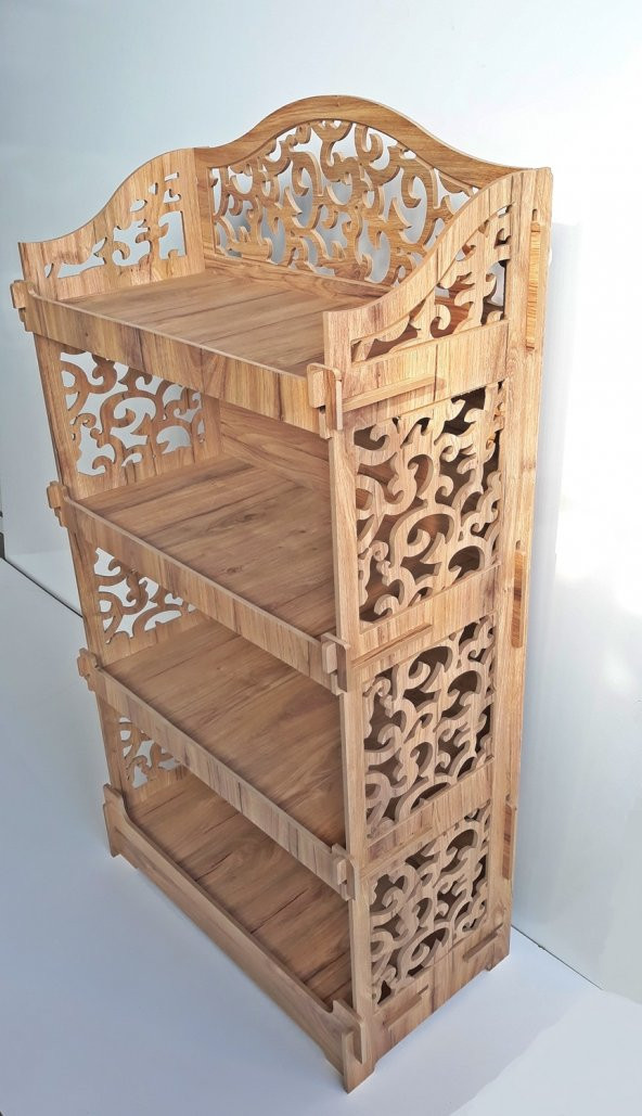 Dekoratif Ahşap Raf Kiler TDM Dolap-44403mse - 3