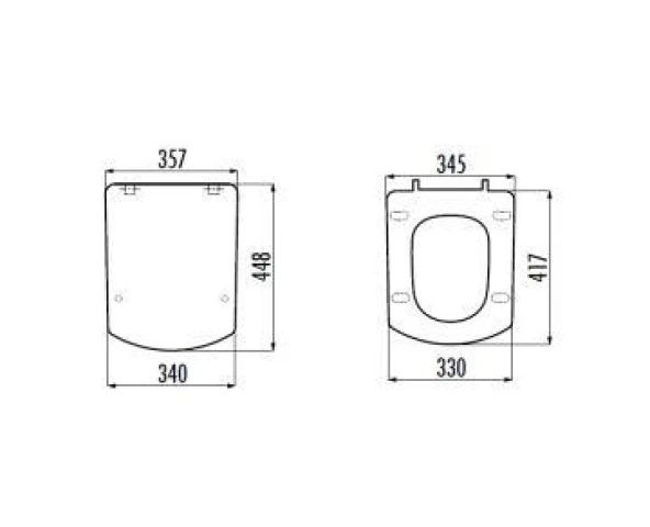 Creavit Lara Duroplast Metal Menteşeli Klozet Kapağı Kc3081 - 2
