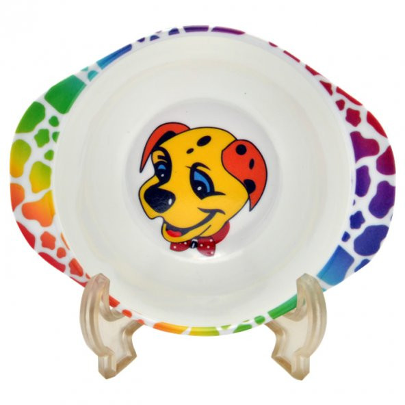 Köpek Melamin Bebek Mama Yemek Tabağı Kabı Bardak Kaşık 5li set - 3