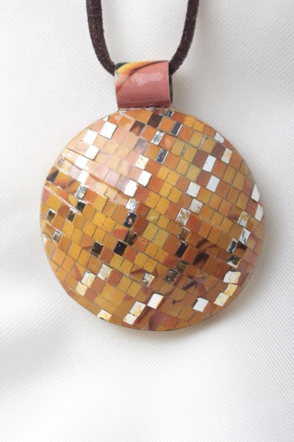 Zariass Kolye Aria Quilling Kahve Desenli - 2