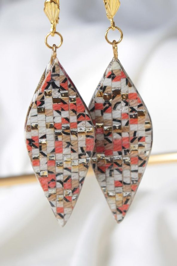 Zariass Küpe Lolita Quilling Baklava Desenli