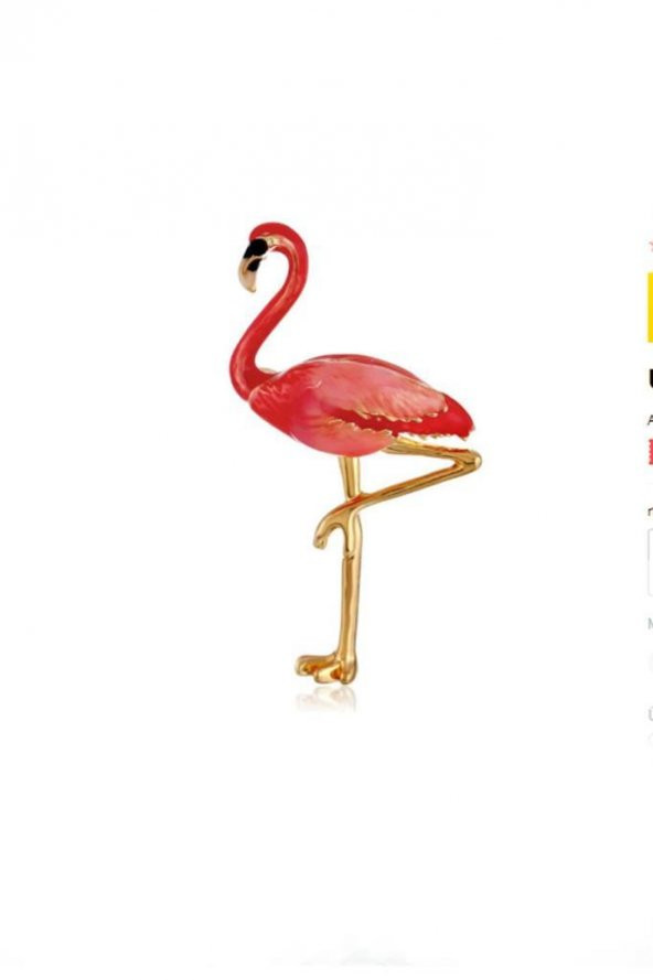 Zariass Broş Flamingo