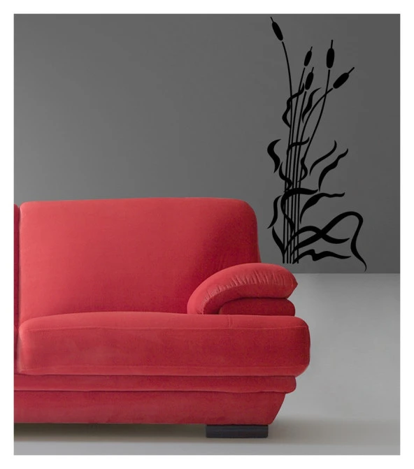 Sazlar Kadife Duvar Sticker 46X125 Cm ürün görseli 1