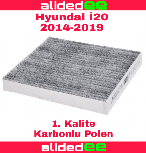 Hyundai i20 karbonlu polen filtresi 2014-2019 arası tüm modeller için