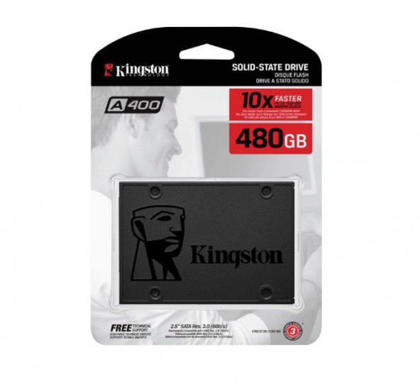 480GB Kingston A400 SSDNow 500MB-450MB/s Sata3 SSD (SA400S37/480G)