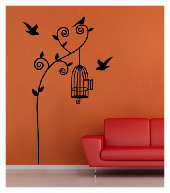 Kafes Kadife Duvar Sticker 94X154 Cm