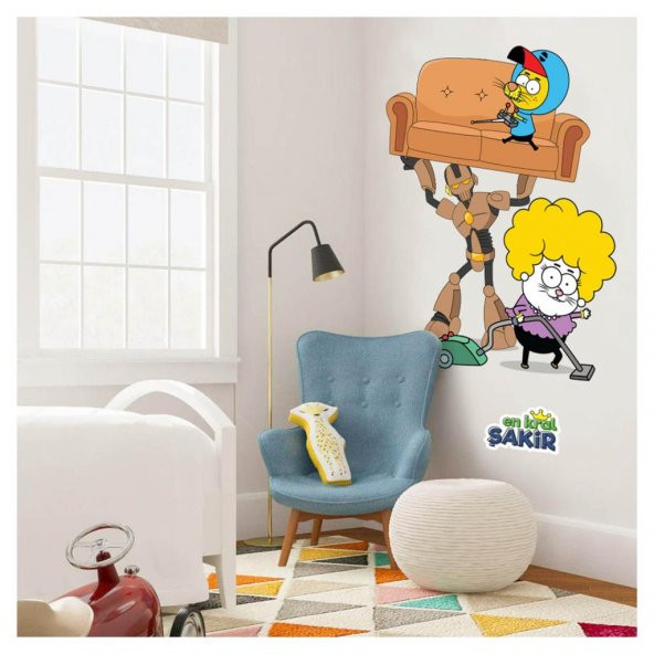 Kral Şakir Duvar Sticker-2, Kral Şakir Çıkartmaları 50x70 cm - 1