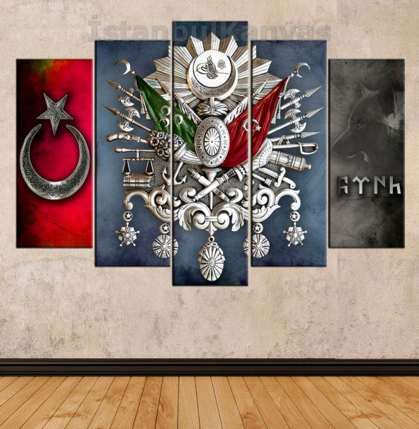 OSMANLI ARMA, TUĞRA, GÖKTÜRKÇE TÜRK YAZISI, KURT