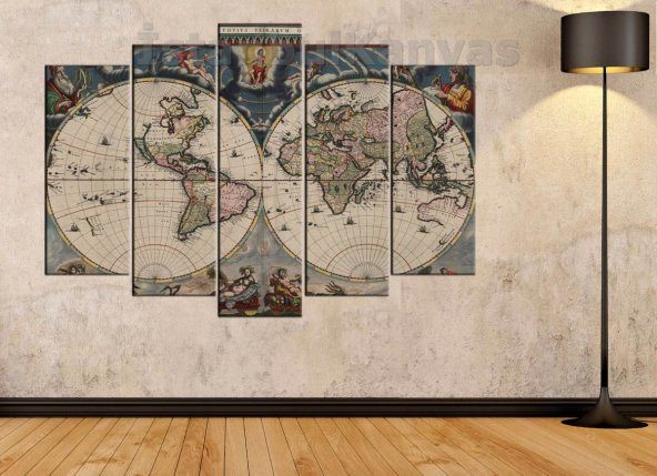 18. yüzyıl Küre Dünya Haritası