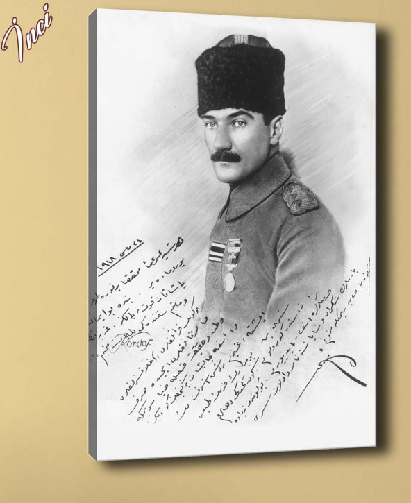 ata-7 Atatürk Kanvas Tablo